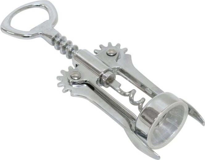 TORO vinget vinåbner, krom, sølvfarvet