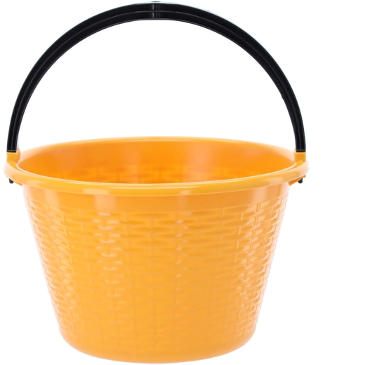 Plastisk rundt spand 15 l med stærkt håndtag