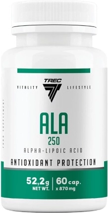 Trec ALA 250 – alfa-liponsyre, 60 kapsler