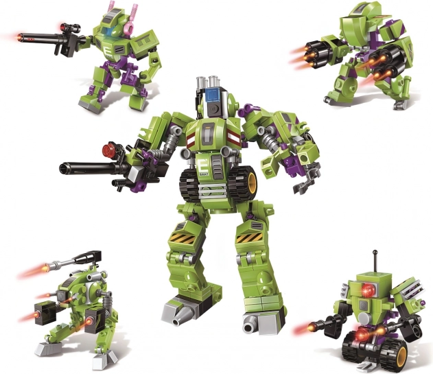 Qman Politiets robotbyggesæt 4-i-1