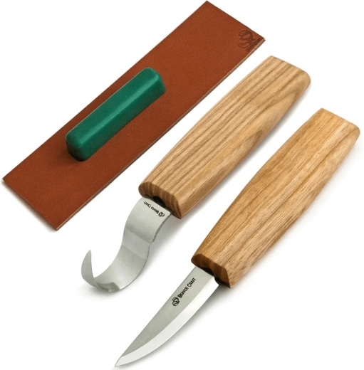 Sæt til udskæring af skeer Beavercraft S01 (2 knive og tilbehør)