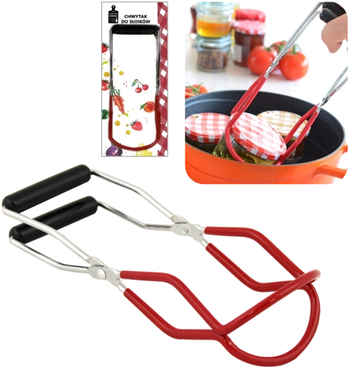 CHOMIK glasløfter til henkogningsglas i rustfrit stål