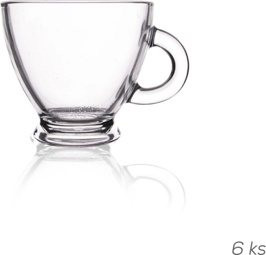 Glaskrus Roma 95 ml klar 6 stk