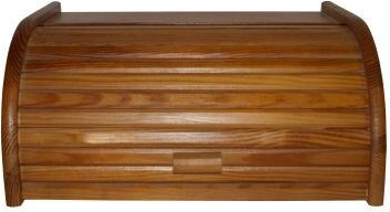 Brødkasse i bøgetræ lys valnød 39 × 28 × 18 cm