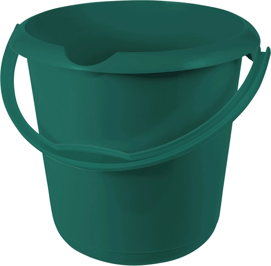 Plastspand 5 l med måleskala og hældetud, mix af farver