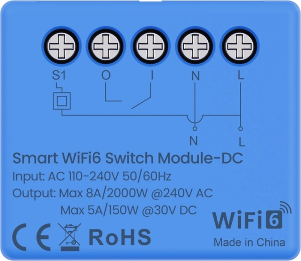 Avatto intelligent kontaktmodul Wi‑Fi 6 WSM20DC
