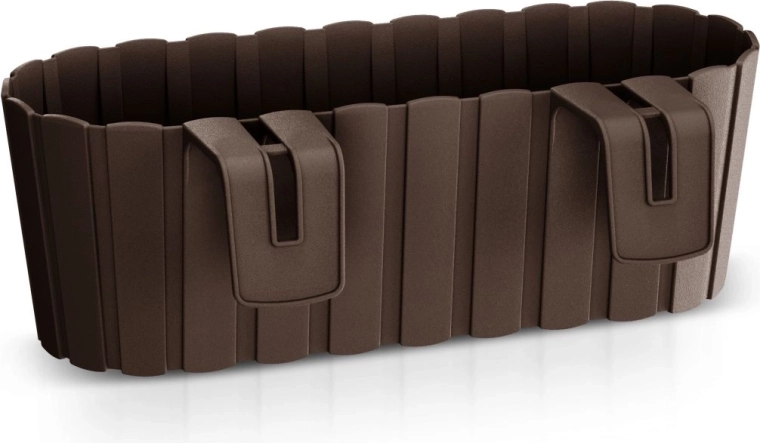 Hængende altankasse Boardee Hook 38,3 cm brun