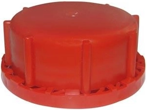 Låg til dunk og dobbeltmundet tønde af plast