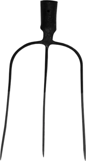 Smedede greb med 3 tænder uden skaft