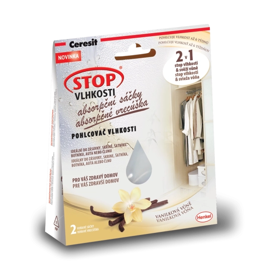Ceresit Stop fugt – absorptionsposer med duft af vanilje 2×50 g