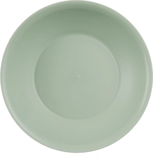Dyb plasttallerken Sandy grøn 18,5 cm