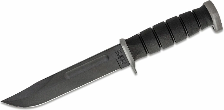 KA-BAR Extreme Fighting/Utility kniv D2, 18 cm, sort, Kraton G, Kydex-skede