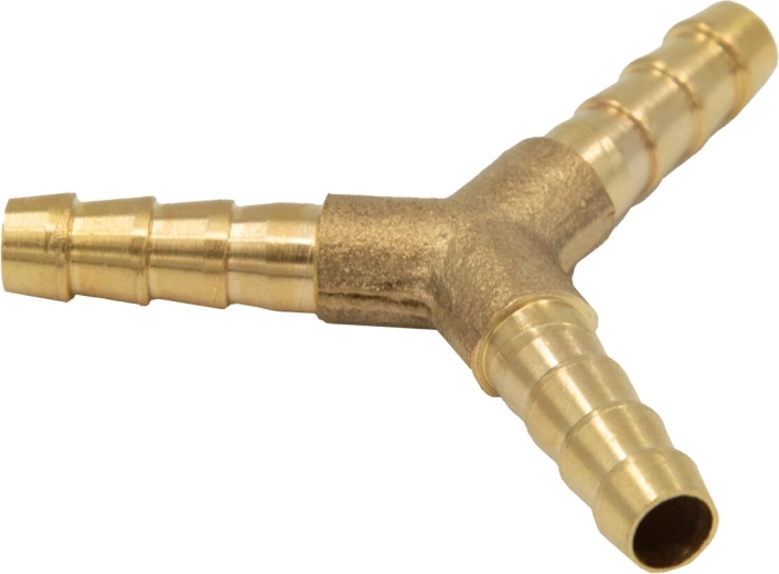 Y-fordeler til slange 6 mm messing