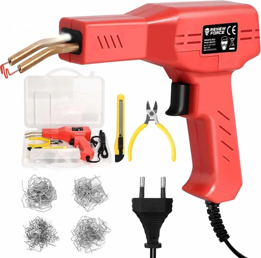 Renew Force plast-svejser til reparation af revner (hot stapler) 50 W