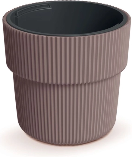 Blomsterpotte med indsats Milly 29,9 cm marsala