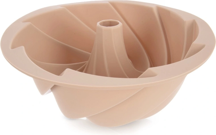 Silikoneform til bundt-kage med skorsten 23,5 cm – beige