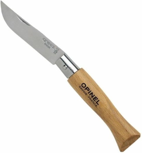 Opinel N°05 Inox lommekniv 6 cm af bøgetræ