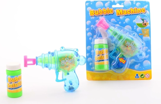 Lysende sæbeboblepistol med sæbebobler
