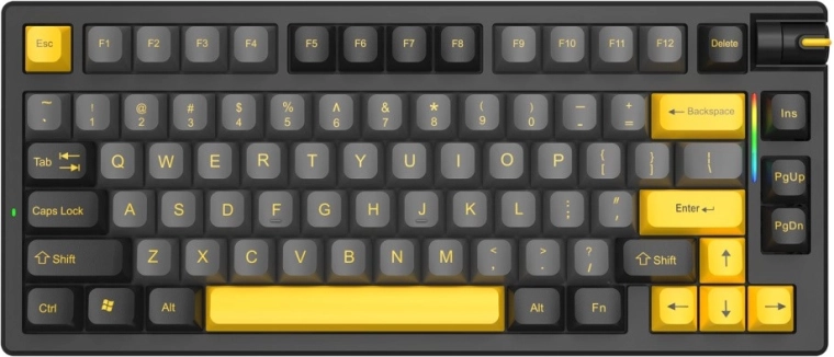 Trådløst mekanisk gamingtastatur MARVO Meqa 80W, sort