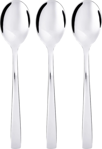 Future sæt med 3 spiseskeer i rustfrit stål