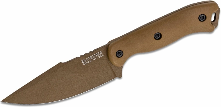 Universalkniv KA-BAR Becker Harpoon 11,6 cm, sandbrun, Zytel, polymer-skede