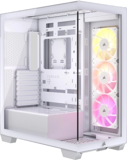 Corsair 3500X TG mid-tower hvid PC-kabinet