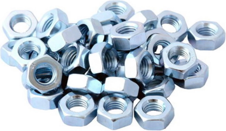 Sekskantmøtrik M18 galvaniseret DIN 934 (100 stk.)