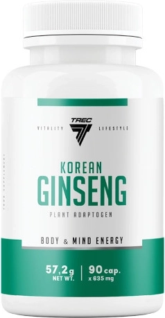 Trec koreansk ginseng – ekstrakt af Panax ginseng, 90 kapsler