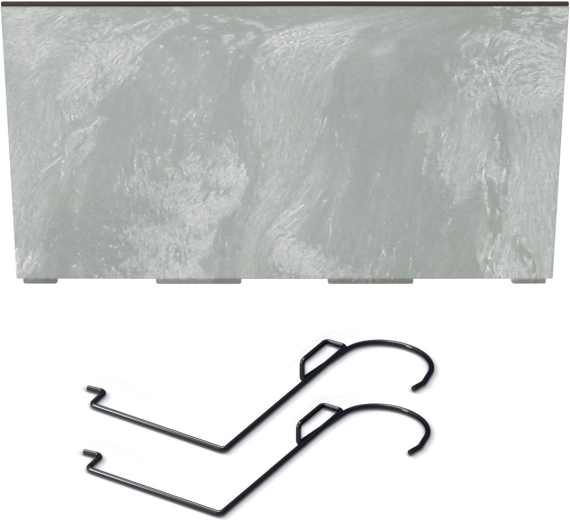 URBI CASE altankasse med betoneffekt, 58 cm med kroge og indsats