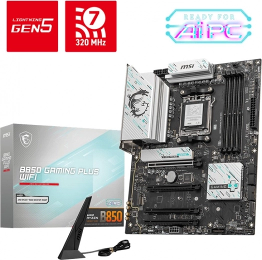 gaming bundkort b850 gaming plus wifi (atx, ddr5)