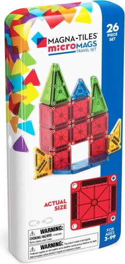 Magna-tiles magnetisk byggesæt microMAGS rejsesæt 26 dele