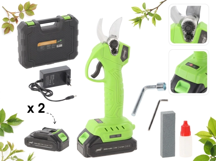 Batteridrevne havesakse 30 mm, 600 W, 21 V