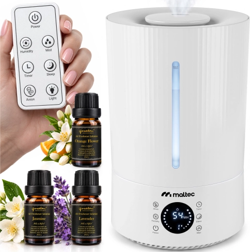 Ultralydsluftfugter med ionisering og aromaterapi 5 l