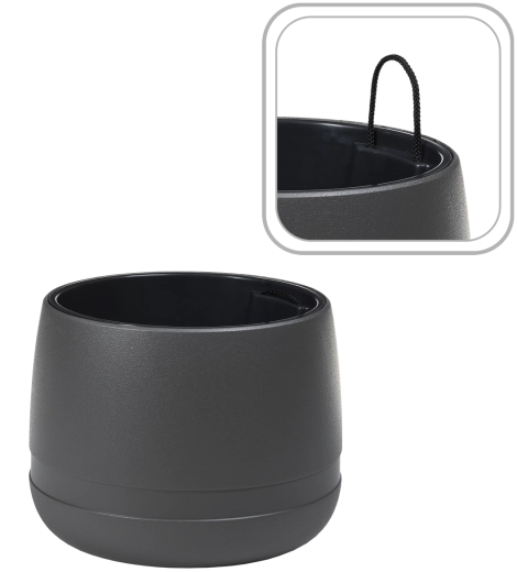 Plantekrukke Lamela KOMA WAZA 35 cm antracit