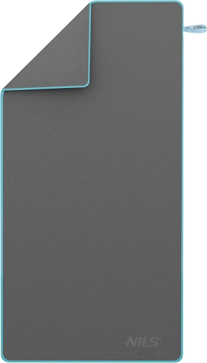 Mikrofiberhåndklæde NILS NCR13 mørkegrå/blå