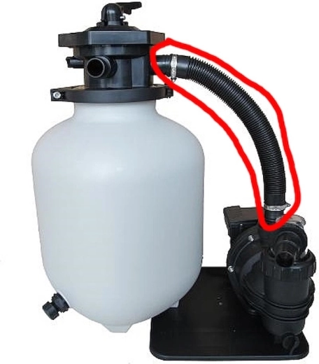 Forbindelsesslange til ProfiStar 6 filtrering (48 cm)