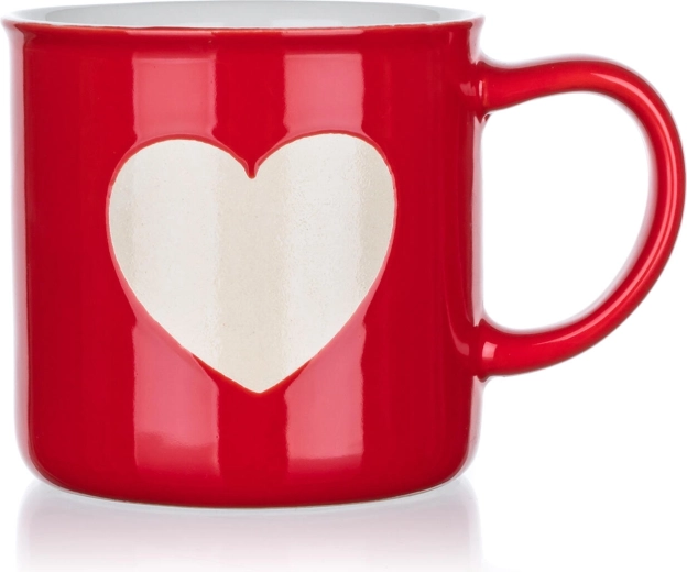 Keramisk krus White heart 350 ml