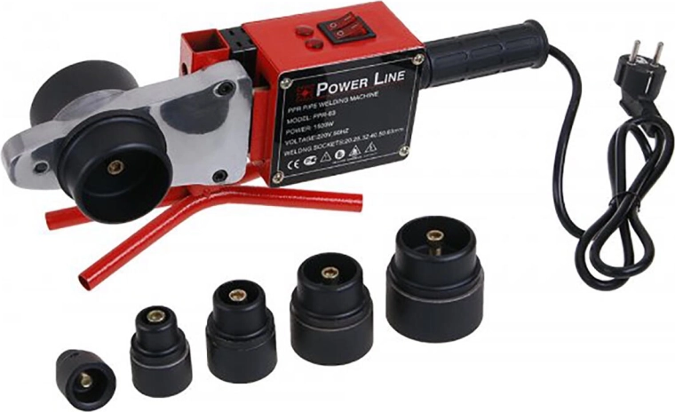 Polyfusionssvejser FESTA 750/1500 W med sæt af dyser