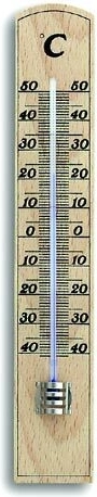 Indendørs termometer i bøgetræ TFA