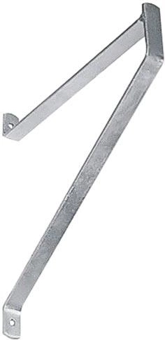 Universel stålholder 250 mm, hvid zink