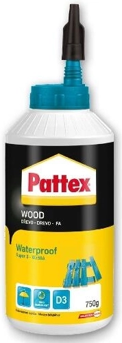 Vandbestandigt trælim D3 750 g PATTEX Super 3