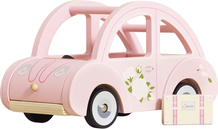 Træ-retro-bil Sophie i pink fra Le Toy Van