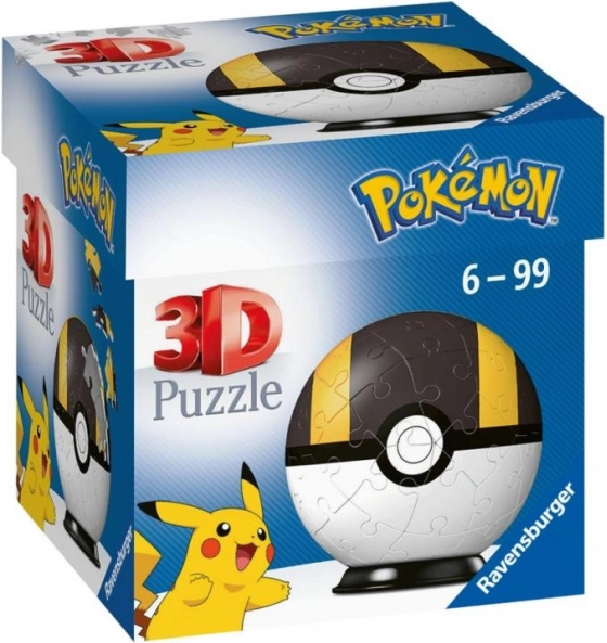 Ravensburger 3D-puslespil POKÉMON Ultra Ball – 54 brikker