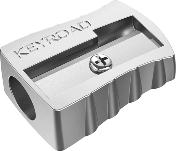 Keyroad blyantspidser i metal, sølvfarvet