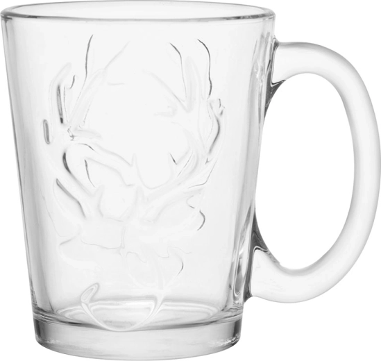 Altom Design Leon glaskrus 300 ml med relief af rensdyr