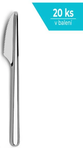 Rustfrit stålfrokostkniv Amefa Leaves – sæt med 20 stk.