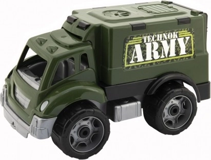 Militær plastbil med frihjul og åbne døre