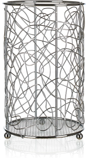 Bestikholder VANITY, krom, diameter 11 cm, højde 18 cm