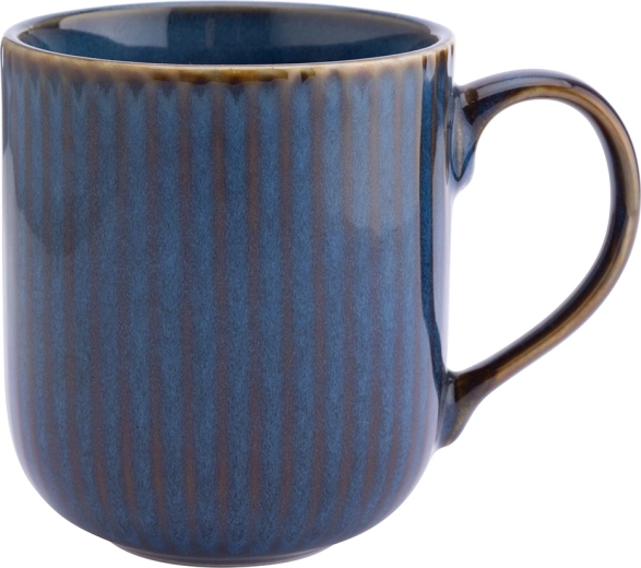 Altom Design keramisk krus Reactive Stripes 400 ml, blå