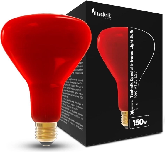 Infrarød pære R125 150 W E27 Technik